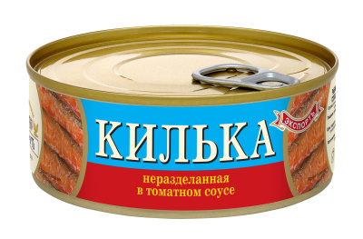 Килька Каспийская в томатном соусе 240гр жб ключ Рыбный Стандарт
