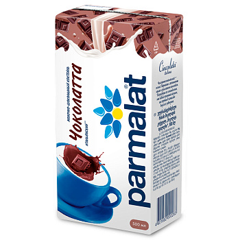 Молочный кофейный коктейль ЧОКАЛАТТА Brik Slim 0,5л Parmalat