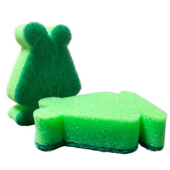 Промо Губка-лягушка 11*9см