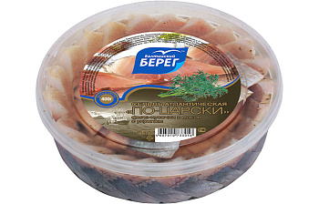 Балтийский берег Сельдь филе  кус в масле  