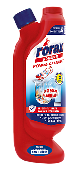 Чистящее средство для сливных труб гранулы с дозатором 600гр Rorax