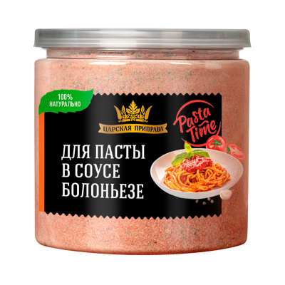 Pasta Time для пасты в соусе Болоньезе 280г Банка с крышкой-ключом Царская приправа