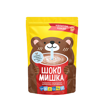 Напиток сухой растворимый на основе какао порошка 150гр стик Шокомишка
