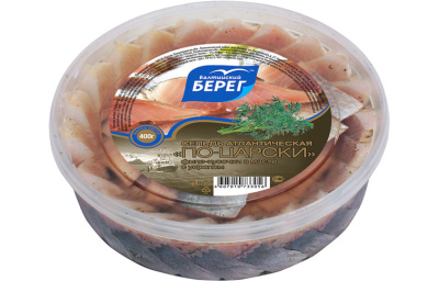 Балтийский берег Сельдь филе  кус в масле  