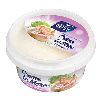 Балтийский берег Паста из морепродуктов Crème Le Mare с чесноком. 0,150 кг