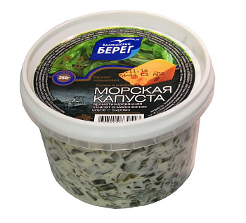 Балтийский берег Салат из мор капусты    в сырном соусе 0,25 кг