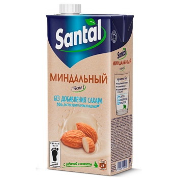 Растительный напиток SANTAL Миндаль 1л
