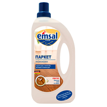 Средство для полов Уход за паркетом с пропиткой швов 1000мл Emsal