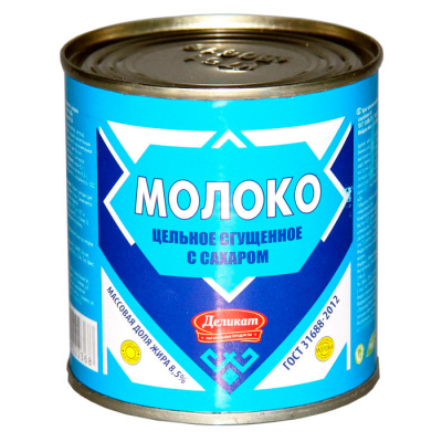 Сгущенка с сахаром 380 гр жб Деликат