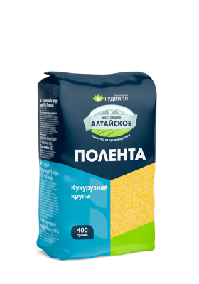 Полента кукурузная крупа для каш и гарниров 400 гр в мягкой упаковке Гудвилл