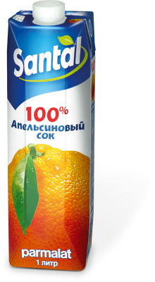 Сок SANTAL АПЕЛЬСИНОВЫЙ 1л.