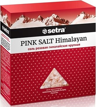 Seletra Соль розовая гималайская крупная, 500гр