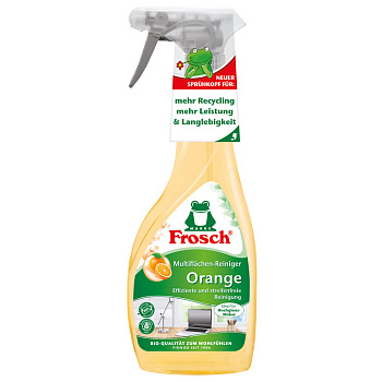 Frosch Универсальный очиститель для гладких поверхностей Апельсин 500мл