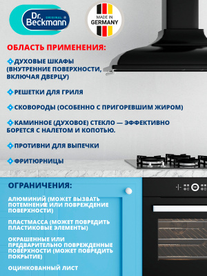 Активный гель для чистки духовок Dr.Beckmann 375мл