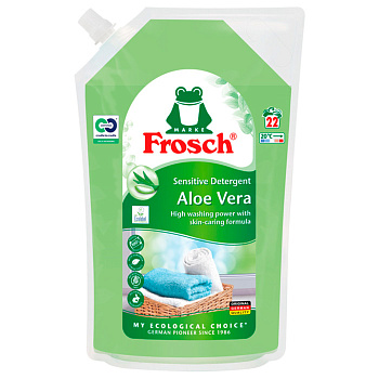 Жидкое средство для стирки белья Алое Вера запаска 1500мл Frosch 