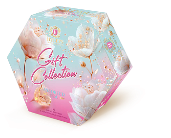 Чай Подарочный набор Цветы Ассорти шестигранник 36пак х 2гр картон упак Hyleys