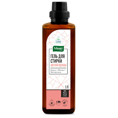 Гель для стирки цветного белья ревень и яблоко 1000мл Organic Mayeri