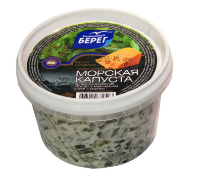 Балтийский берег Салат из мор капусты    в сырном соусе 0,25 кг