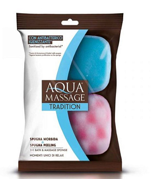 Губки для ванны Arix Tradition 1+1 Aqua Massage
